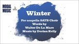 Winter SATB choral sheet music cover